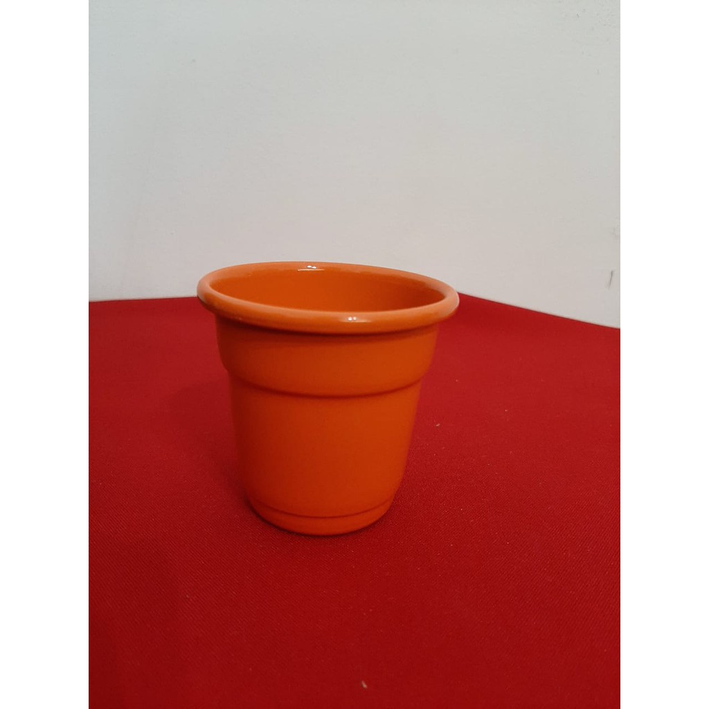 Vasinho para Artesanato Laranja Múltiplas Utilidades - 5,5 x 6,6 cm