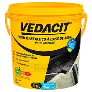 Primer Asfaltico Eco Emulsao Vedacit Base Agua 3,6 Litro