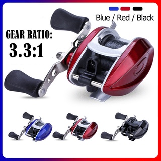 Carretilha de Pesca Sougayilang Right Hand 3 Colors 3.3:1 Gear Ratio Carbon Fiber Max Drag 4-6KG