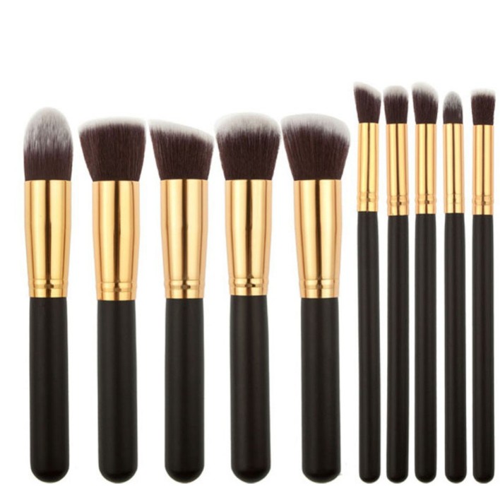 Kit 10 maquiagem Pinceis esfumar contorno Kabuki profissional PRONTO sombra em Oferta na Shopee