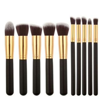 Kit 10 maquiagem Pinceis esfumar contorno Kabuki profissional PRONTO sombra