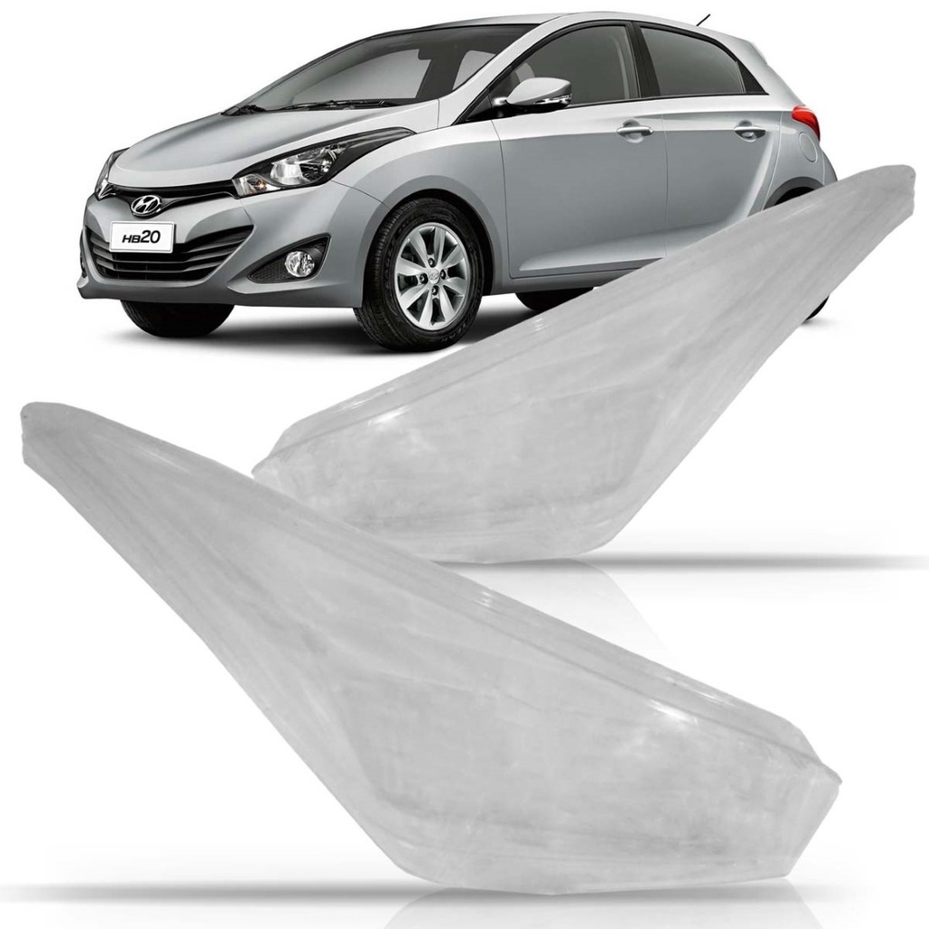 Lente Farol Hyundai Hb20 2012 2013 2014 2015 Acrílico em Oferta na Shopee
