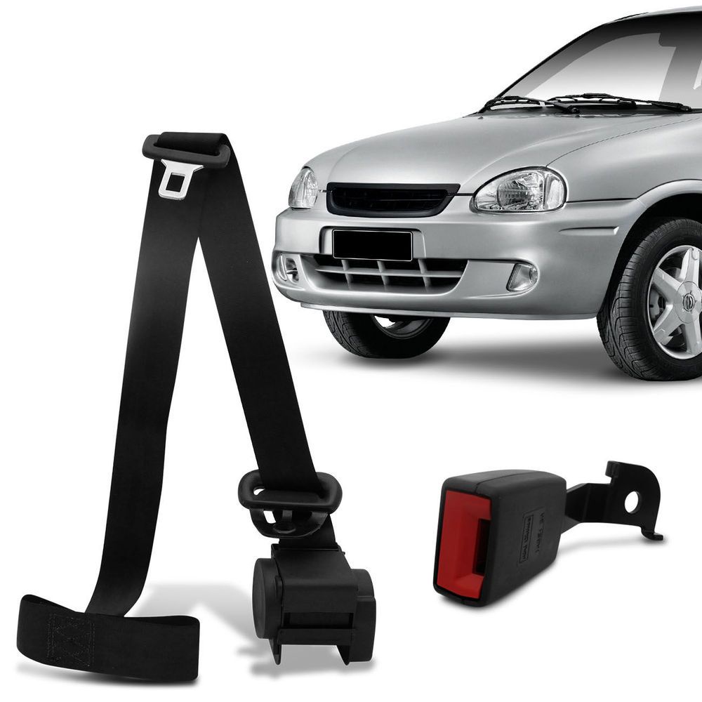 Cinto de Segurança 3 Pontos Dianteiro Corsa Hatch Wind Classic Wagon Pick Up 94 a 04 2 Portas Preto