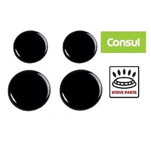 Conjunto Espalhadores Tampa Fogão Consul Facilite 4 Bocas Original