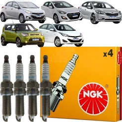 Jogo de Vela Original NGK HB20 i30 1.6 16V 2012 2013 2014 2015 Cerato Soul 2016 2017 2018 2019