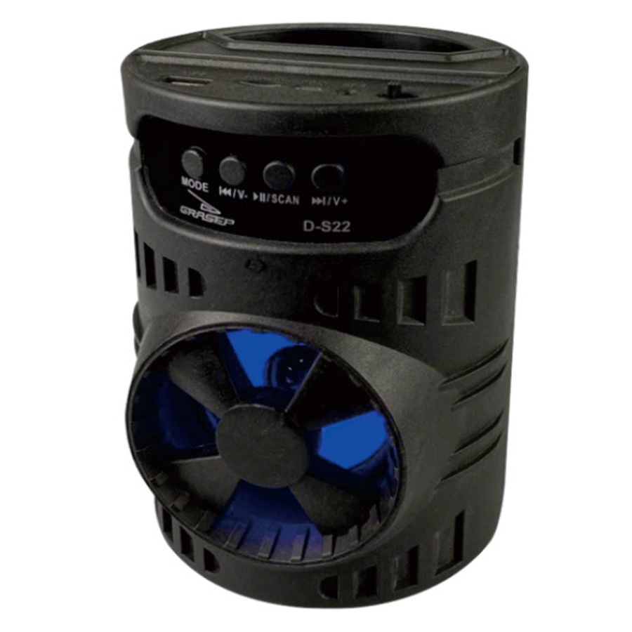 CAIXA DE SOM GRASEP D-S22 PRETA BT - PENDRIVE - USB