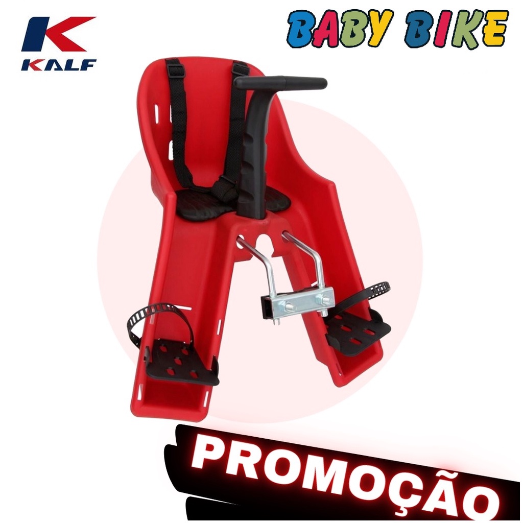 Cadeira Cadeirinha Dianteira Para Bicicleta Baby Bike Kalf Vermelha ...