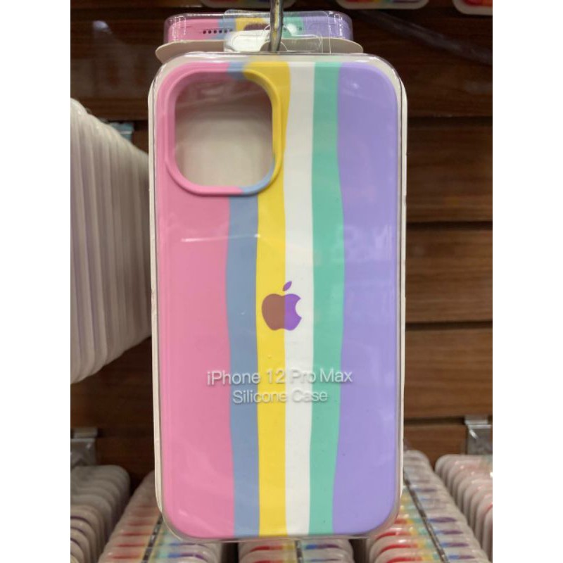 Capa Anti Impacto + Película de Vidro 3D arco-íris colorida aveludada para iPhone 13 iPhone 13 Pro iPhone 13 Pro Max iPhone 13 Mini iPhone 12 iPhone 12 Pro Max iPhone 12 Pro iPhone 12 iPhone 12 Mini iPhone 11 iPhone 11 Pro Max iPhone 11 Pro iPhone 11