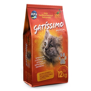 Areia Gatos Higienica Gatissimo 12kg em Oferta na Shopee