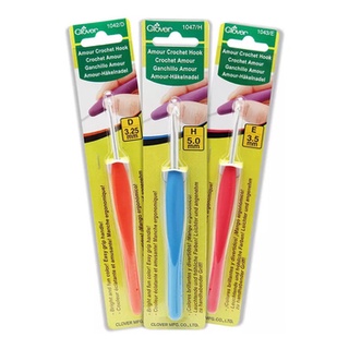 Agulha Crochê Amour Hook Clover Original E Confortável