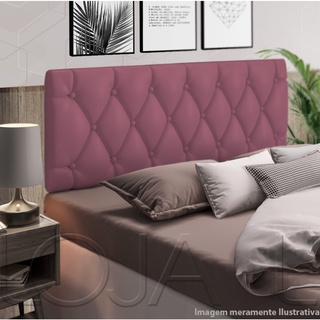 Cabeceira Suspensa Almofadada Cama Box Pari 0,90 x 55 Varias Cores
