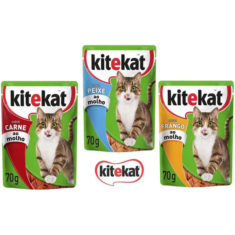 Sachê de Ração Úmida para Gatos KITEKAT ® 70gr