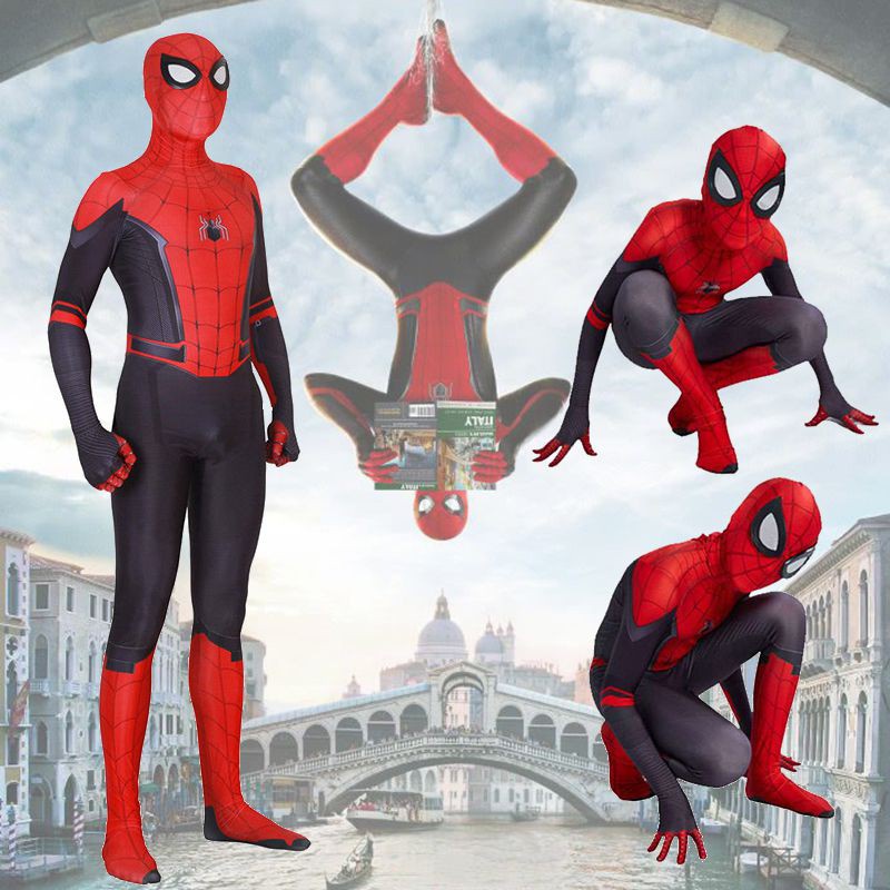 Fantasia Homem Aranha Peter Parker Adulto Crianças Spider Man Longe De Casa Fantasia Homem