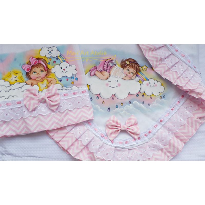 Manta De Bebe Fralda Pintado A Mao Shopee Brasil