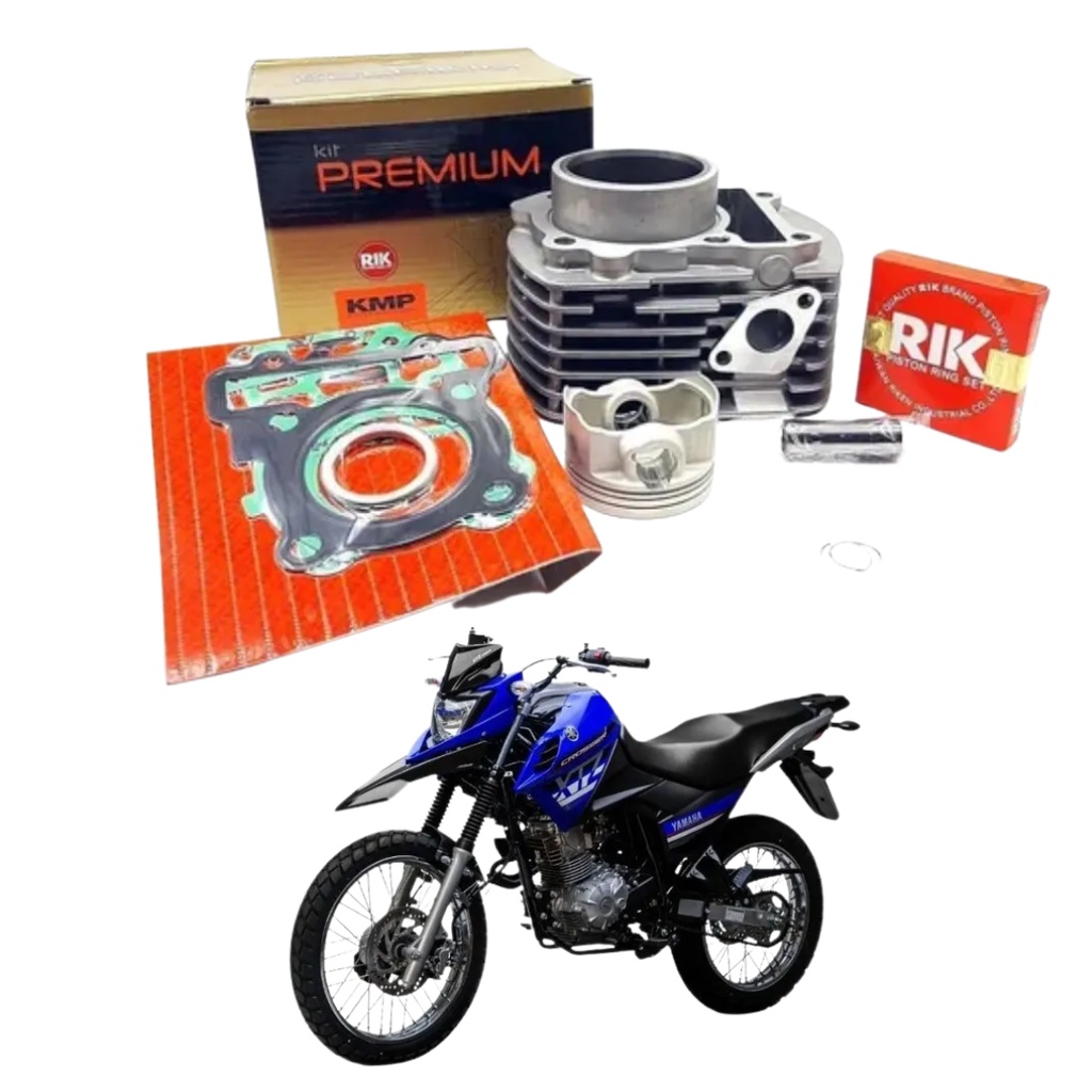 Kit Motor Cilindro Pistao Aneis Fazer 150 Factor 150 Crosser em Oferta na Shopee