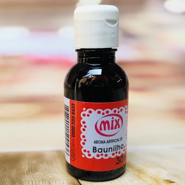 essência aroma baunilha escura alimento mix 30 ml para confeitaria bolos e massas aromatizante