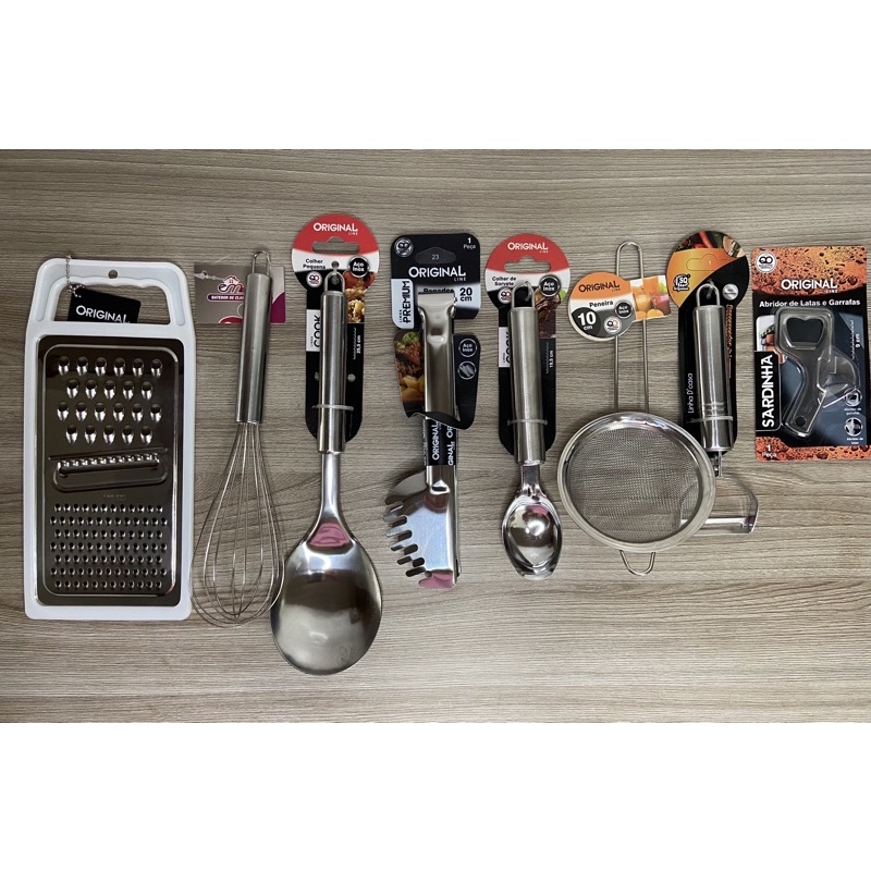 kit Utilidade Cozinha 8 Peças Inox