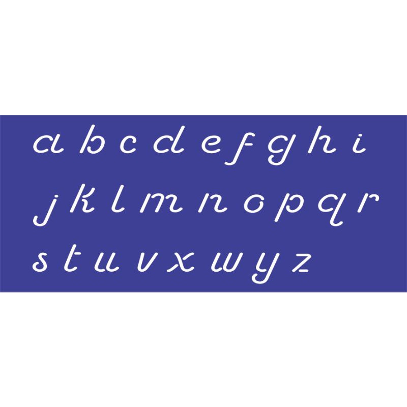 Stencil para pintura Alfabeto Minúsculo 2 - tamanho 30x15 cm em Oferta na Shopee