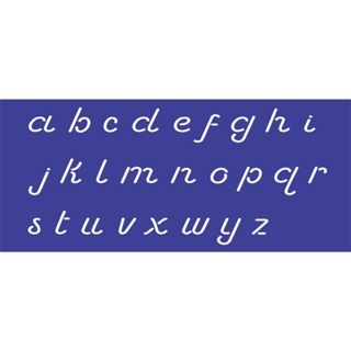 Stencil para pintura Alfabeto Minúsculo 2 - tamanho 30x15 cm em Oferta na Shopee