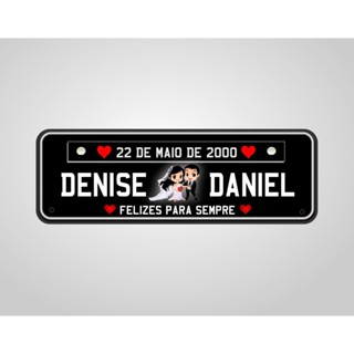 Placa De Noiva / Casamento Para Carro Pvc em Oferta na Shopee
