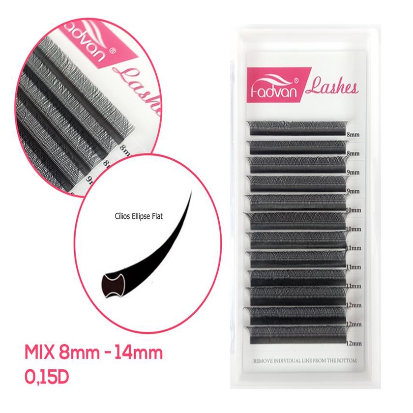 Ombré Wimpern Violett – Seidenwimpern D-Curl 0.07mm, Längenmix 8-15mm, Für Professionelle Wimpernverlängerung