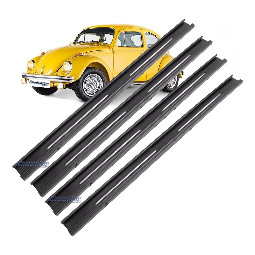 Kit 4 Deslize Calço Régua Trilho Banco Fusca Kombi Brasília