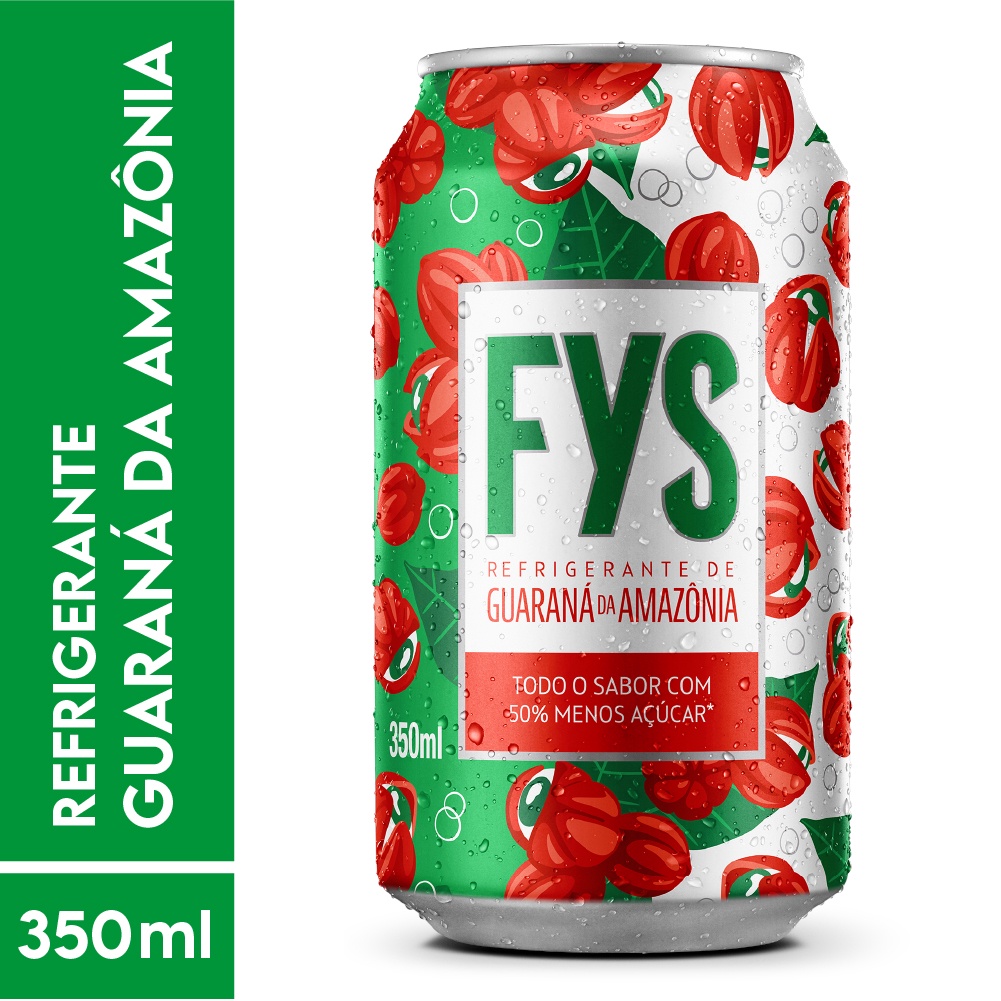 Refrigerante FYS Guaraná da Amazônia LATA 350 ML - Pack com 12 Unidades