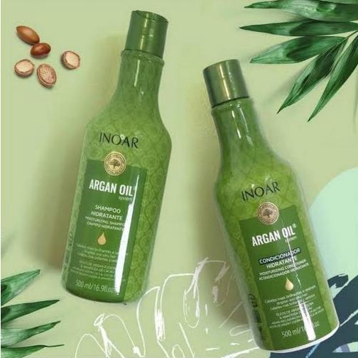 Kit Inoar Argan OIl Shampo 500ml/Condicionador 500ml | Shopee Brasil