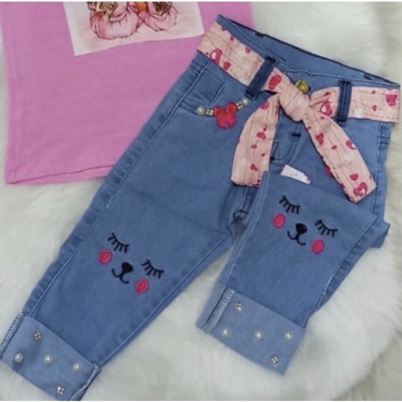 Calça jeans infantil 3 2024 anos