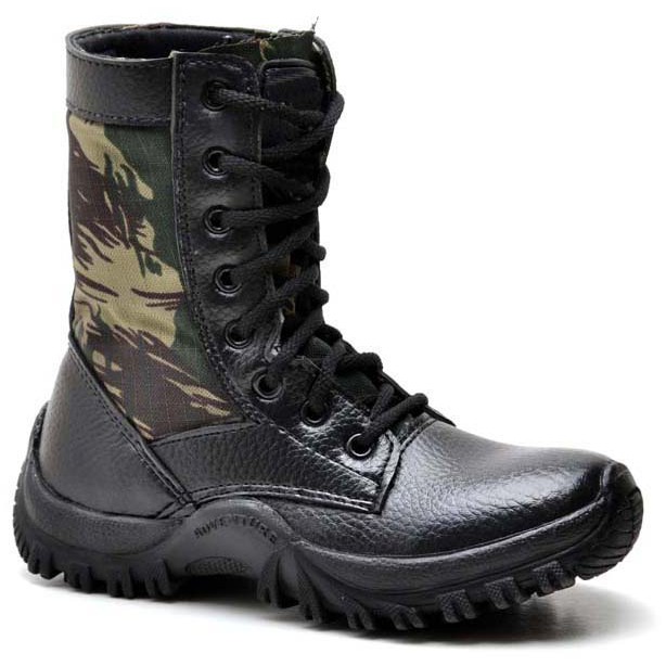 Coturno Bota Tênis Infantil Kids Adventure Militar Tatico Ref Cl Inf em Oferta na Shopee