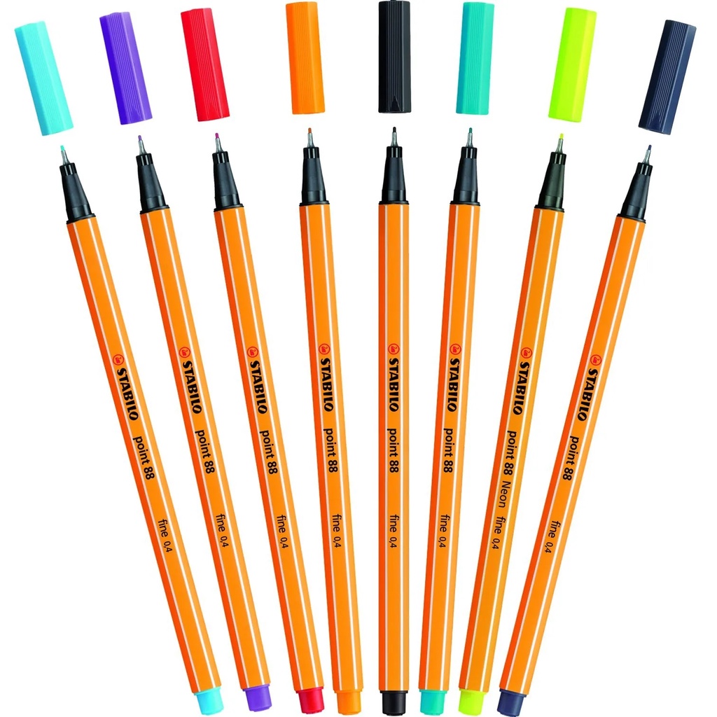 Caneta hidrográfica Unidade point 88 fine 0,4 - stabilo un