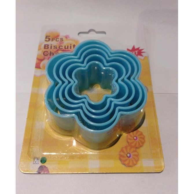 Kit c/5pecas Cortador Molde Flor Biscuit Biscoito Pasta Americana Confeitaria em Oferta na Shopee