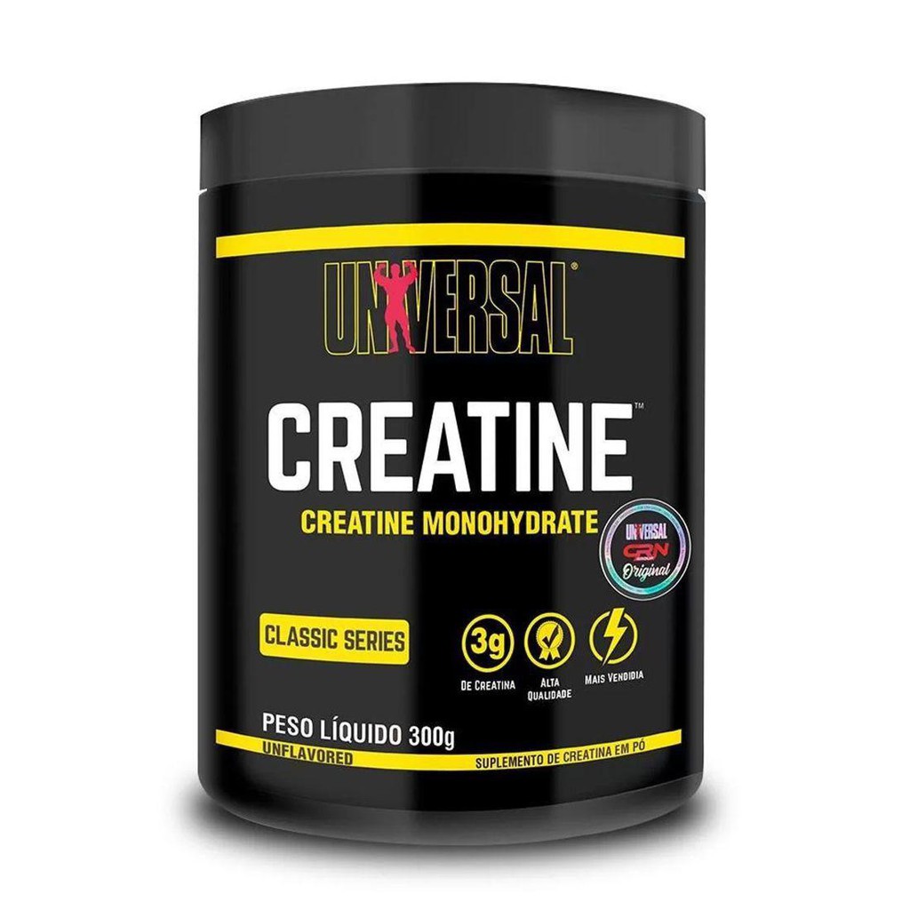 Creatina Monoidratada Universal Nutrition 300g Original Com Selo De Autenticidade Envio 1042