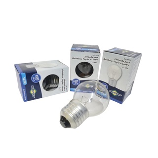 Lâmpada para Geladeira, Fogão e Lustre Clara\Transparente - BRASFORT 40W E27 BG-45  127V