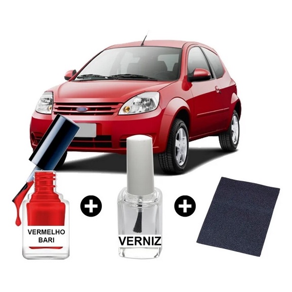 Tinta Tira Risco Automotiva Ford Ka Vermelho Bari