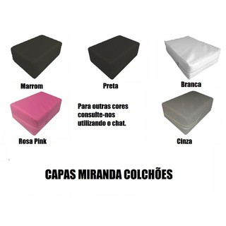 Capa Colchao Solteiro Impermeavel Varias Medidas - Coloridas