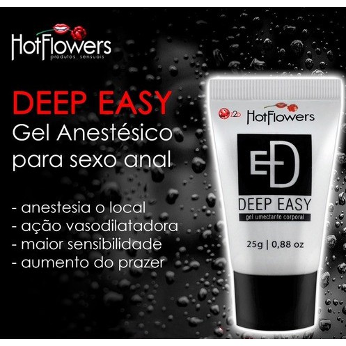 Sexo Anal Sem Dor Deep Easy Gel Umectante Corporal G Hot Flowers Sexy Shop Shopee Brasil