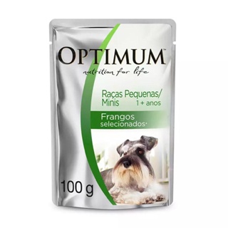 Ração Umida Optimum Sachê  Cães Ad Raças Peq Frango - 100G em Oferta na Shopee