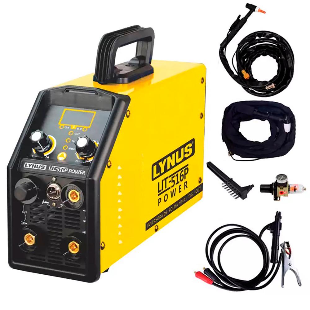 Máquina de Solda MMA, TIG e CUT LIT-516P Power 160A 220V LYNUS - Home & Living