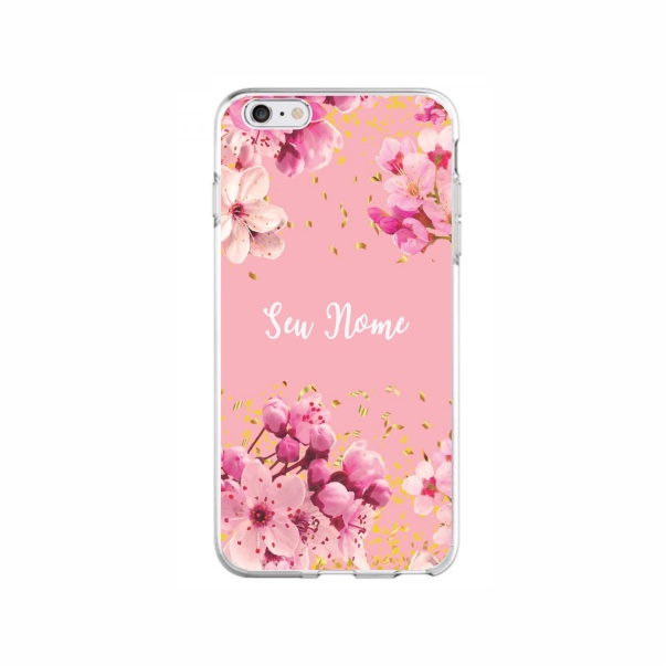 Capa de Celular Capinha Para Iphone 6 / Iphone 6s Personalizada - Floral Nome 4