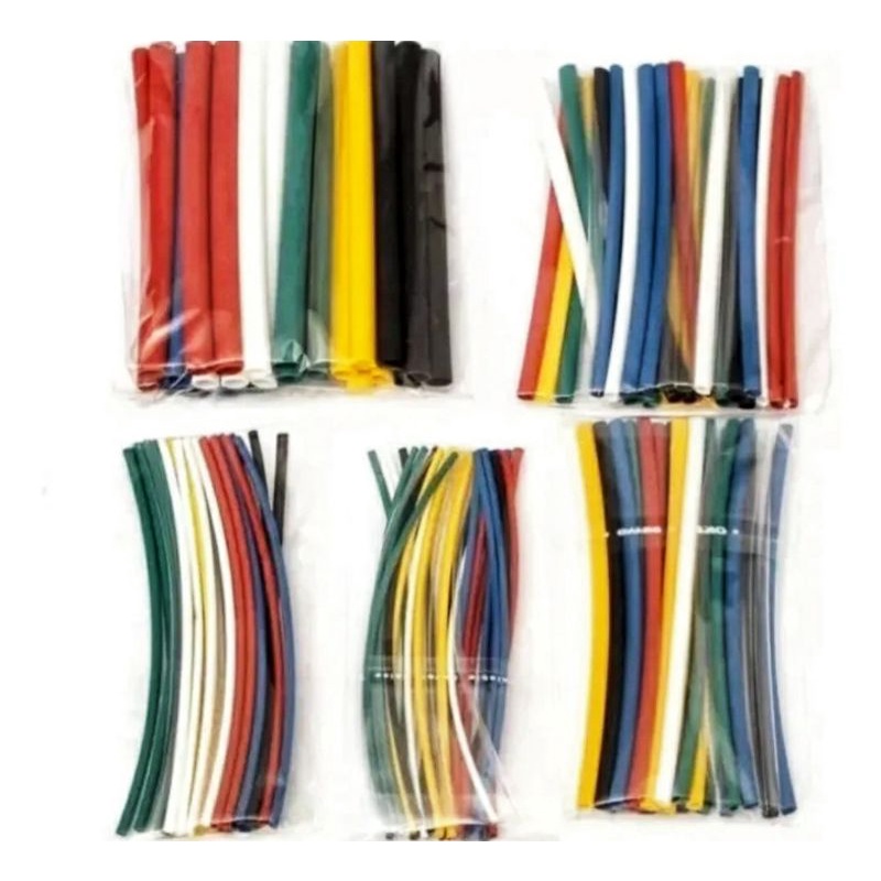 Termo retrátil tubo espaguete 140x peças 10cm 1mm 1,5mm 2,5mm 3mm 5mm pc organizadores cabos solda