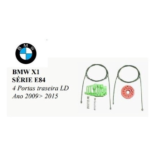 Kit Rep. Maquina Vidro Eletrico Traseiro Direita Bmw E84 X1