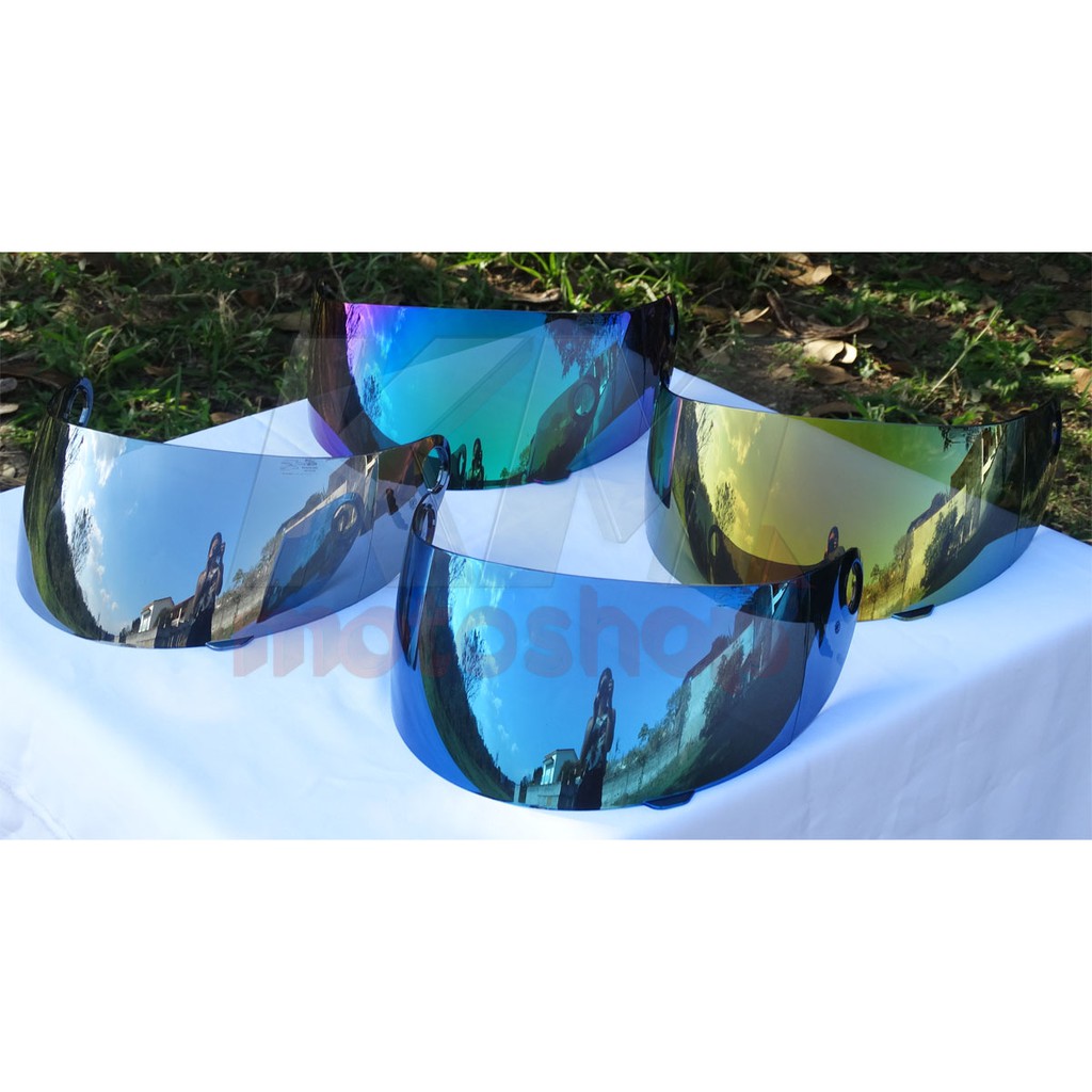 Viseira Compativel Capacete Shark S650 S700 S800 S900 S950 Ridill Openline Cristal Fumê Cromada Dourada Camaleão ou Azul Iridium Tratamento anti riscos