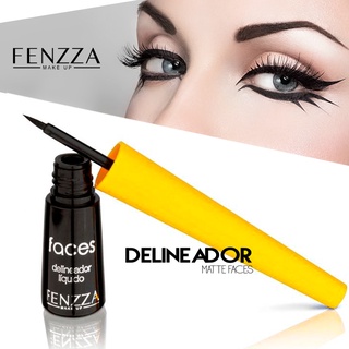 Delineador Matte Liquido Fenzza Preto faces