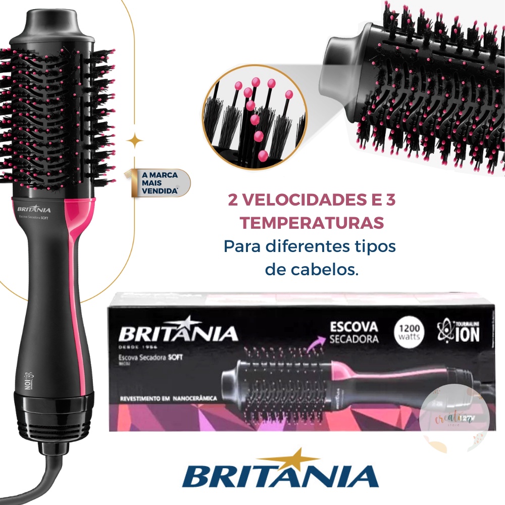 Britânia Escova Secadora Soft Bec02: Onde Comprar | BuscaProdutos