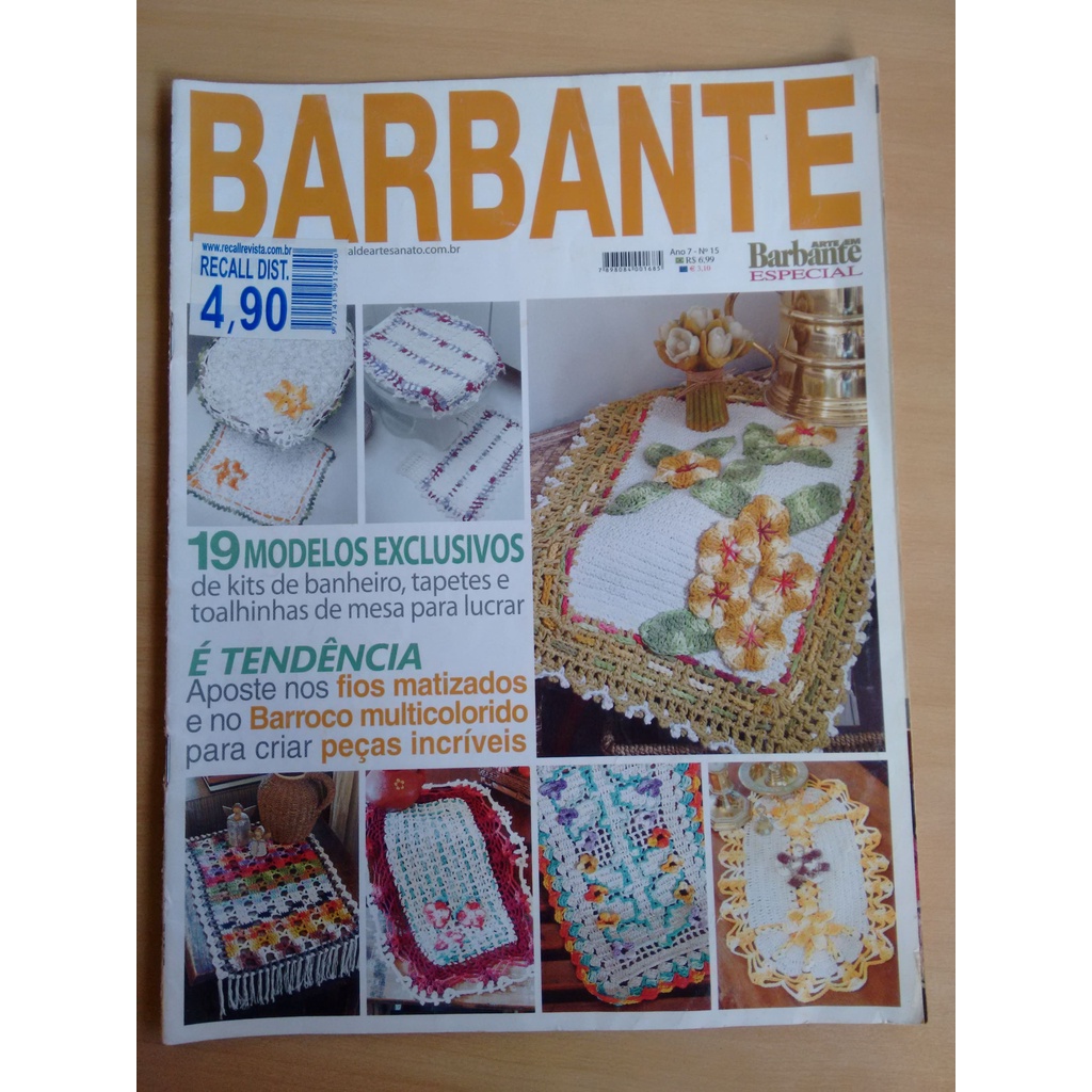Revista Arte Em Barbante 15 Bordado Decoração Barroco 532r