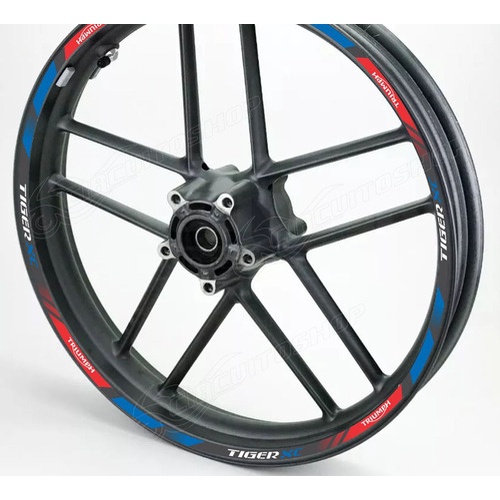 Friso Adesivo Refletivo D2 Roda Moto Triumph Tiger 800 Xc