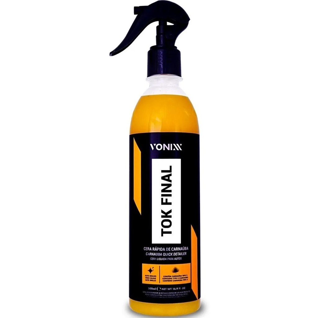 Cera De Carnauba Automotiva Líquida Tok Final Vonixx 500ml