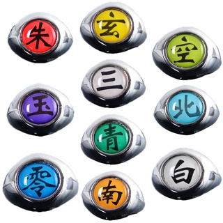 Naruto Anéis Acessórios Adereços De Metal Anime Figura Akatsuki Itachi Jewerly Cosplay Moda Infantil Menino Kawaii Legal