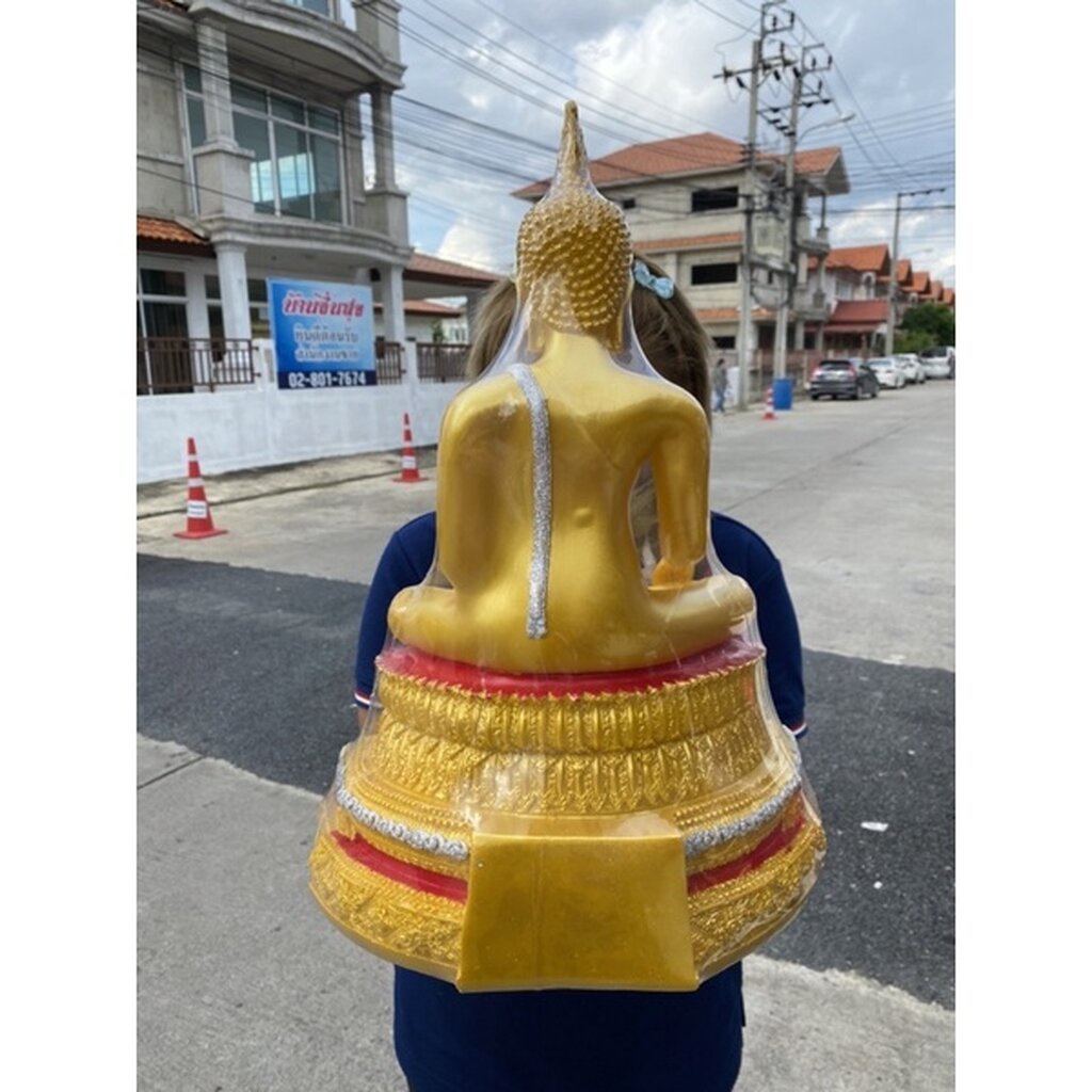 รูปสินค้า พระปางสะดุ้งมาร ขนาดใหญ่ หน้าตัก 9 นิ้ว ฐานกว้าง 13 นิ้ว สูง 18 นิ้ว